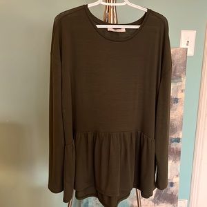 LOFT Olive Green Blouse